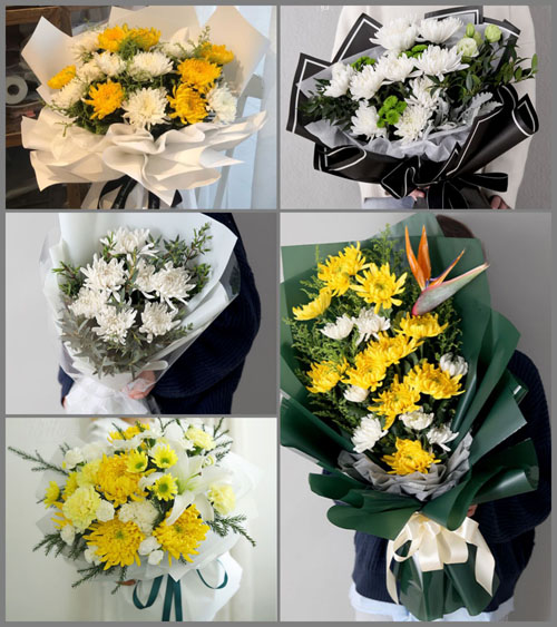 山东青岛即墨市灵山镇西流河庄村白事花束代送